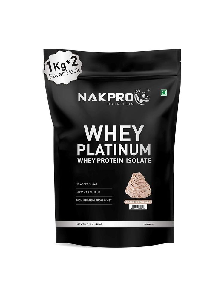 NAKPRO Platinum Whey Protein Isolate Supplement Powder - Cream Chocolate Flavour-image-20